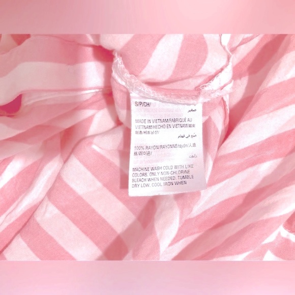 INC International Concepts Stripe pink blouse - Picture 4 of 4